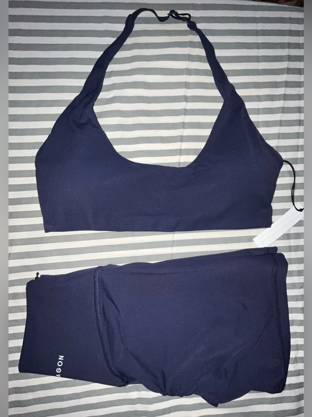 Paragon RecStretch Unbound Halter & SculptSeam Plus Short 5” in Ink Size M